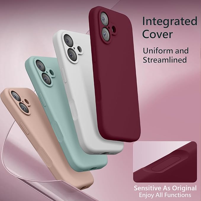 FireNova Magnetic for iPhone 17 Case, Compatible with MagSafe, [Integrated Silicone Camera Control Button] [Camera Protection] Anti-Scratch Microfiber Lining Phone Case, 6.3", Plum