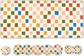 ARTSO Large Mouse Pad with Keyboard Wrist Pad and Mouse Wrist Pad Set, Ergonomic Computer Desk Wrist Support Mousepad for Keyboard and Mouse-Vintage Color Plaid