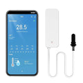 Smart Thermometer Hygrometer: WiFi Temperature Sensor with External Probe, Weather Function Thermometer Humidity Meter for Freezer, Aquarium, App Alert, Compatible with Alexa (Dual Detection 1PCS)