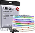 BTF-LIGHTING FCOB COB LED Strip Light IP66, WS2814 Smart IC RGBW 4000K Color Chasing Light, UL Listed DC24V 24FT 784LEDs/m High Density 10mm Width for Home Party DIY Decor(No Adapter or Controller)