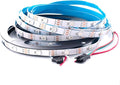 WS2812B LED Strip Individual Addressable Light WS2811 IC WS2812 30Pixels/m SMD 5050 RGB Pixel Strip DC5V (16.4FT 150LEDS Non-Waterproof, White PCB)
