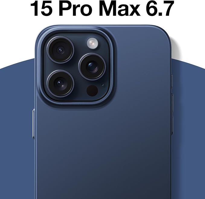 TORRAS Magnetic Slim-Fit for iPhone 15 Pro Max Case, Ultra-Thin 15 ProMax Phone Case Compatible with MagSafe, Lightweight Anti-Scratch Matte Hard Phone 15 ProMax Case 6.7 inch OriginFit, Navy Blue