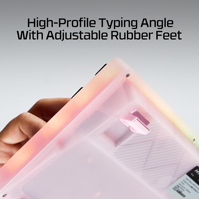 HyperX Origins 2 1800 Housing – Translucent Frosted Material, Shine Through, High Profile, Easy Assembly – Pink