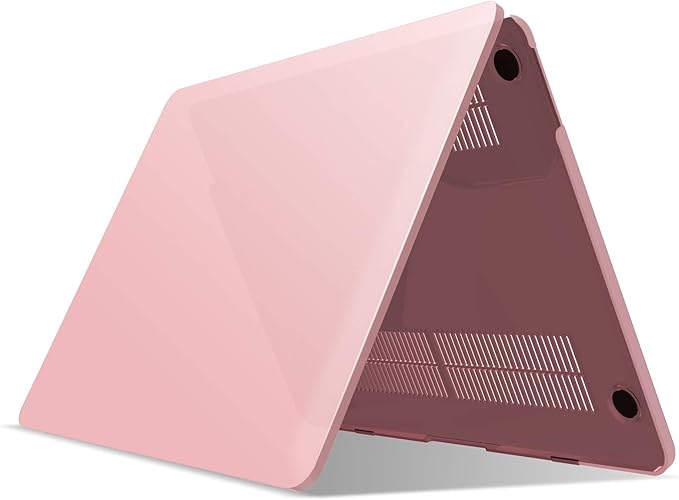 IBENZER Compatible with MacBook Pro 15 Inch Case 2019 2018 2017 2016 A1990 A1707, Hard Shell Case with Keyboard Cover & Type C Adapter for Mac Pro 15 Touch Bar, Rose Quartz, T15-RQ+1TC