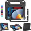 Kids Case for iPad 9th/8th/7th Generation 10.2 Inch 2021/2020/2019, Case for iPad Air 3rd Gen/Pro 10.5 Inch, Durable Shockproof Cover with Screen Protector for iPad 10.2 & 10.5, Black