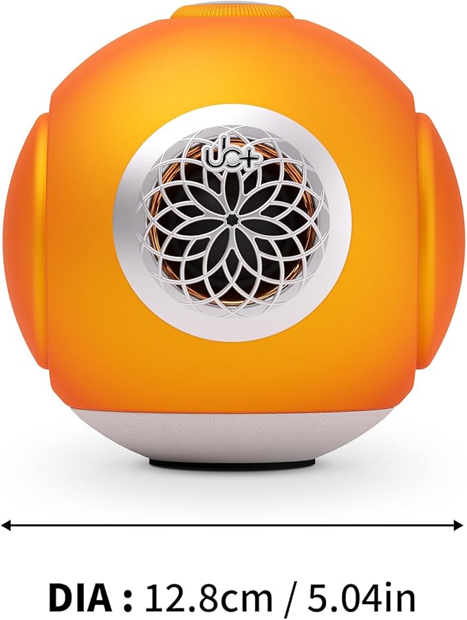 UB+ dBMiNi Waterproof Portable Bluetooth Speaker, 40W Peak Dual Subwoofers Deep Bass Wireless Speaker for Outdoor/Garage/Home/Office, IPX5 Rugged Travel Speaker (Sunrise Amber)