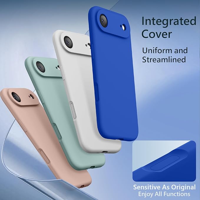 FireNova Magnetic for iPhone Air Case, Compatible with MagSafe, [Integrated Silicone Camera Control Button] [Camera Protection] Microfiber Lining Phone Case for iPhone 17 Air, 6.5", Klein Blue