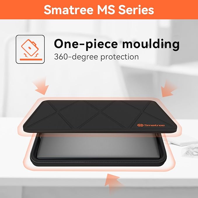 Smatree MS94 Hard EVA Protective Sleeve with Stand Compatible for 15.6 inch HP Victus Gaming Laptop 15z/15t/15, for 16 inch HP Envy 16-h1097nr/16-h1047nr/16t-h1000 Waterproof Sleeve