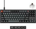 Keychron V3 8K TKL Wired Mechanical Keyboard, 8000 Hz Polling Rate QMK Programmable Knob Hot-Swappable Gaming Keyboard, RGB Backlit, Ergonomic PBT Keycaps for Mac Windows Linux-Tactile Brown Switch