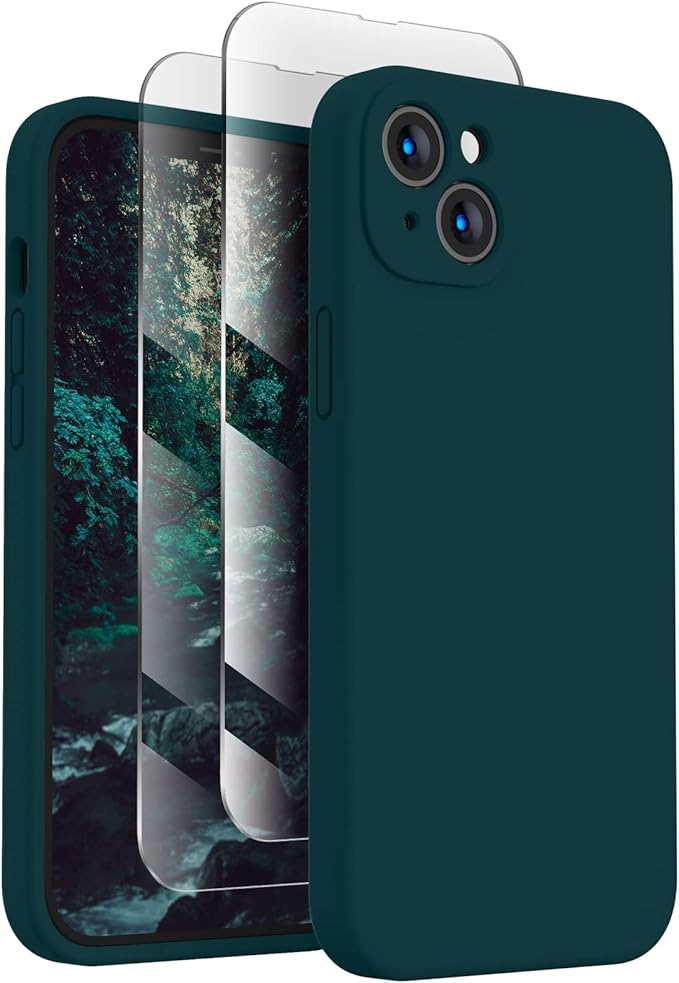 FireNova Designed for iPhone 14 Case, Silicone Upgraded [Camera Protection] Phone Case, Soft Anti-Scratch Microfiber Lining Inside, 6.1 inch, Teal