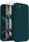 FireNova Designed for iPhone 13 Case, Silicone Upgraded [Camera Protection] Phone Case, Soft Anti-Scratch Microfiber Lining Inside, 6.1 inch, Teal