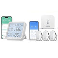 eMylo WiFi Thermometer Hygrometer, IP65 Indoor Smart Temperature Humidity Monitor with 3 Outdoor Wireless Sensors Kit