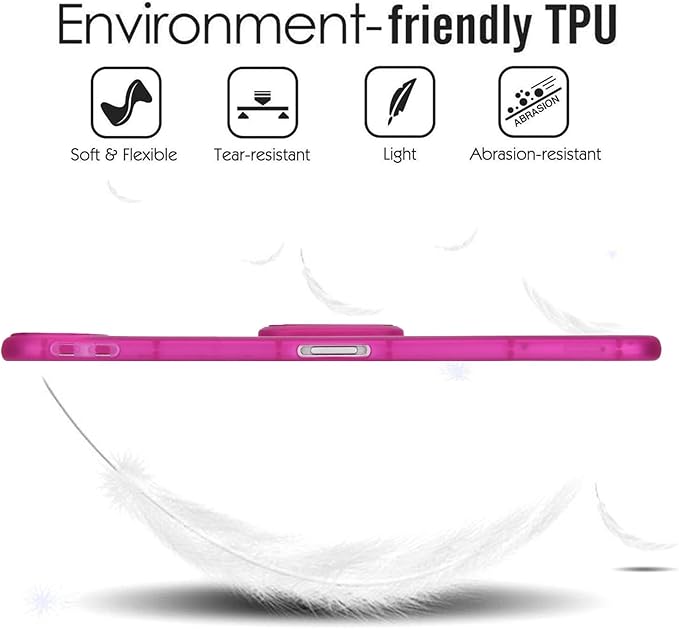 Slim Case for iPad Air 11-inch M4/M3/M2 (2026/2025/2024), Built-in Kickstand Non-Slip Shockproof Rugged Protective for Women Men, Rose