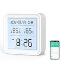 WiFi Temperature and Humidity Sensor: Wireless Digital Hygrometer Indoor Thermometer with App Alerts & Backlight Display, Smart Temperature Humidity Monitor Compatible with Alexa