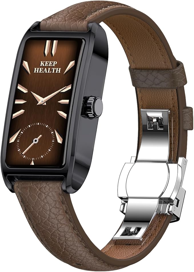 Yihou Fitness Trackers for Women Dainty Smart Watch Fitness Watch with Multiple Sport Modes Sleep Monitoring Heart Rate Monitor Step Counter Female Health for Android iOS Black Brown