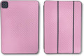 Carbon Fiber Skin Compatible with Apple Smart Folio for iPad Pro 11-inch (M4/M5) 2025 - Solid Pink - Premium 3M Vinyl Protective Wrap Decal Cover | Crafted in The USA by MightySkins