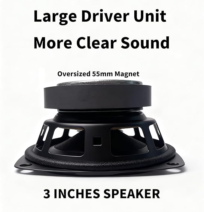 Upgraded Wired Computer Speakers for Desktop PC and Laptop, USB-Powered with 3.5mm Audio Jack, Rich Bass & Clear Sound for Home, Office, Gaming (Elegant Brown)