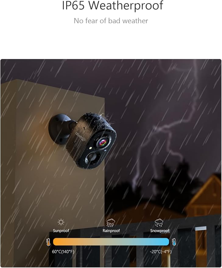2K Wireless Security Cameras - Outdoor WiFi Security Cameras Color Night Vision, AI/PIR Detection, 2-Way Talk, Cloud/SD, Weatherproof, Battery Powered Outdoor Cameras (Black-1)