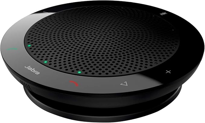Jabra 7410-209 Model Speak 410 USB Speakerphone, Plug and Play Solution, Works with All PCs, Outstanding Sound Quality, Full Compatibility with UC Systems & VoIP Clients, LED Indicators