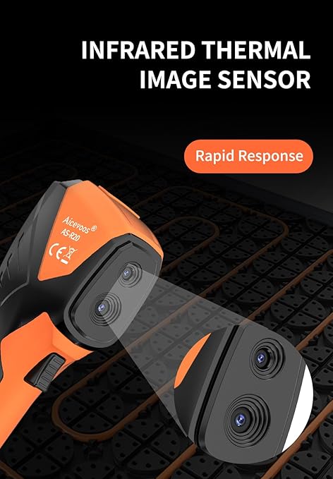 R20 Handheld Thermal Camera, Super Resolution 240 x 240, Thermal Imaging Camera with Laser Pointer, 96 x 96 IR Resolution, 25 HZ Infrared Camera, -4°F to 1022°F, 50° FOV, Thermal Imager