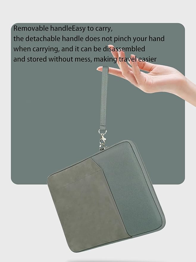 Tablet Sleeve for Nook GlowLight 4 Plus eReader 7.8 inch,360 Protective Bag Carrying Case Water-Resistant,Green.