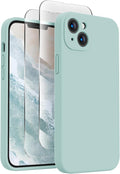 FireNova Designed for iPhone 14 Case, Silicone Upgraded [Camera Protection] Phone Case, Soft Anti-Scratch Microfiber Lining Inside, 6.1 inch, Mint Green