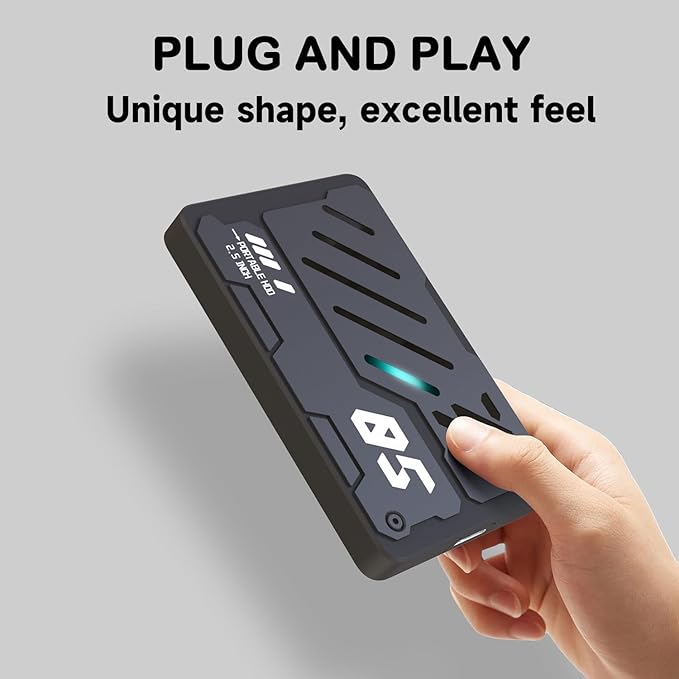 Ultra Slim Portable External Hard Drive USB 3.1 Type C HDD Storage for PC, Laptop, Mac, Xbox one, PS4, PS5 (250GB)