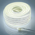 Cold White Led Strip Lights 65.6FT Led Rope Lights Outdoor Waterproof for Patio Garden Building Commerical Decor 110V Flexible Lights Cuttable 6000k 20M