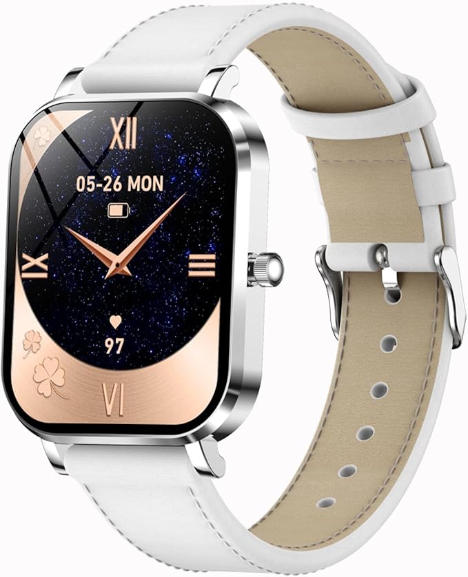 Smart Watches for Women Fitness Tracker for Women Fitness Watch with Heart Rate Monitor Sleep Monitoring Pedometer Calorie Voice Assistant for Android iOS