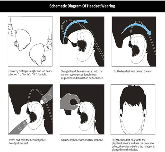 KZ ZS10 PRO in Ear Monitor Headphones, 4BA+1DD 5 Hybrid Driver Gaming Earbuds Wired Earphones, HiFi Clarity Sound Immersive Bass IEMs for Gaming Musicians Singers Audiophiles (Blue with Microphone)