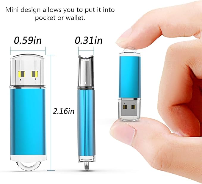 K&ZZ 128G Flash Drive USB 3.0 Thumb Dive Memory Stick Data Storage USB Stick with LED Indicator Light Zip Drive Jump Drive