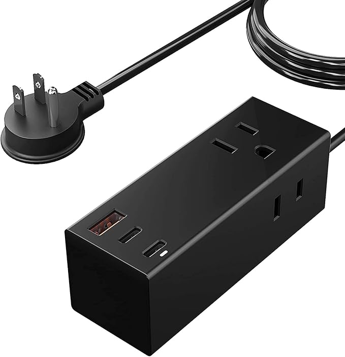 Ceptics 65W 3 Port PD 3.0 Ultra Compact Charger, USB C Wall Charger with GaN Tech, Quick Charge Adapter for MacBook, USB C Laptops, iPad, iPhone, Galaxy