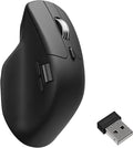Keychron M6 Wireless All Silent Gaming Optical Mouse, 8000Hz Tri-Mode 2.4 GHz/Bluetooth 5.3/Wired, PixArt 3950 Sensor, 30000 DPI, Magnetic Metal Scroll Wheel for Windows PC/Mac - Black