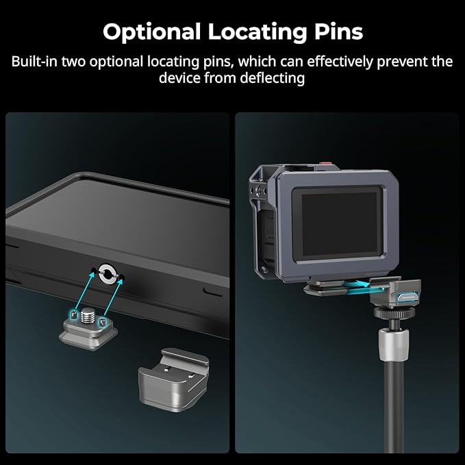 SmallRig HawkLock H21 Universal Quick Release Mount Plate Kit, Dual-Direction QR-Slide NATO Rail with Anti-Deflection 1/4"-20 Screw, Load up to 5kg / 11lb for Cameras, Monitors, Action Cameras - 4491