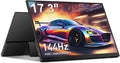 CAPERAVE Portable Monitor 17.3" 144Hz, FHD 100% sRGB HDR Portable Gaming Monitor, Travel Monitor with Kickstand & Speakers, USB-C HDMI External Screen for Laptop Mac Xbox Switch PS5/4