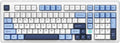 ACODEX Ajazz AK980 Blue White Wireless Mechanical Gaming Keyboard,Tri-Mode BT5.0/2.4GHz/USB-C Hot Swappable RGB Backlit Computer Gaming Keyboards for PC/Tablet/PS/Xbox