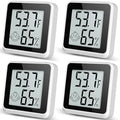 Indoor Humidity Meter Hygrometer 4Pack, Room Thermometer for Accurate Room Temperature Monitor, Digital Hygrometer with Indoor Thermometer for Home, Baby Nursery, and Humidity Sensor Enhanced Comfort