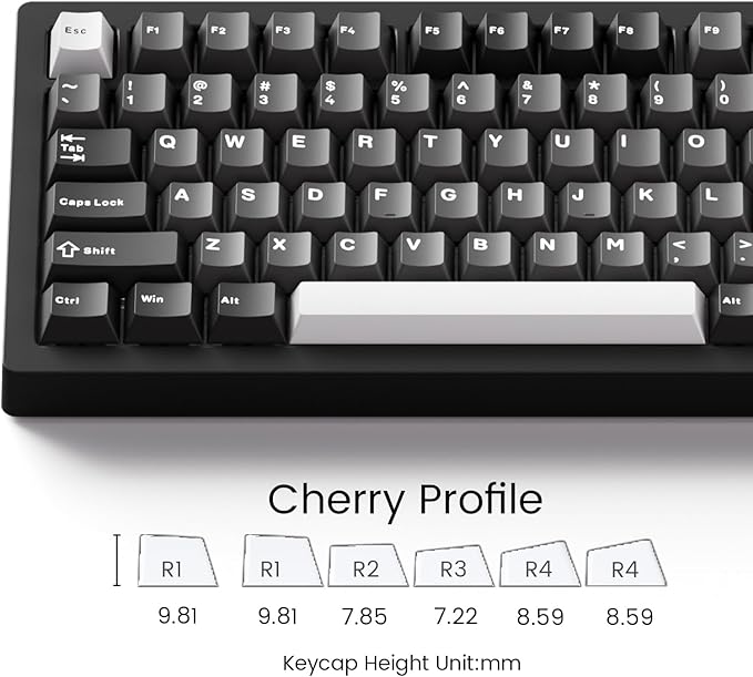 MONSGEEK M1 V5 Aluminum Mechanical Keyboard 75% Quick Release Gaming Keyboard Black & Silver with Knob 8000 mAh RGB Hot-swappable Pre-lubed Mirror Switch