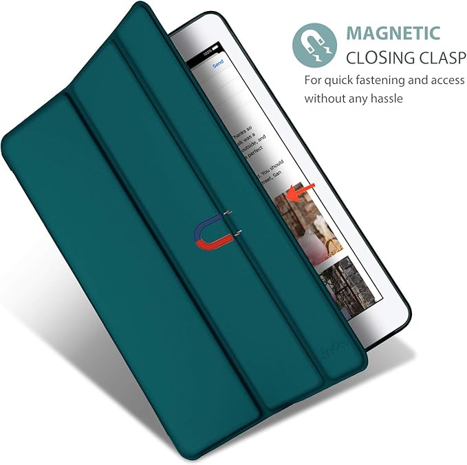 ProCase Smart Case for 10.5” iPad Air 3rd Generation 2019 / iPad Pro 2017, Slim Stand Cover with Translucent Frosted Back for iPad Air 3 -Emerald