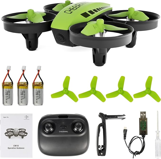Cheerwing CW10 Mini Drone, WiFi FPV Drone with Camera, RC Drone Toy with Auto Hovering, Voice Control
