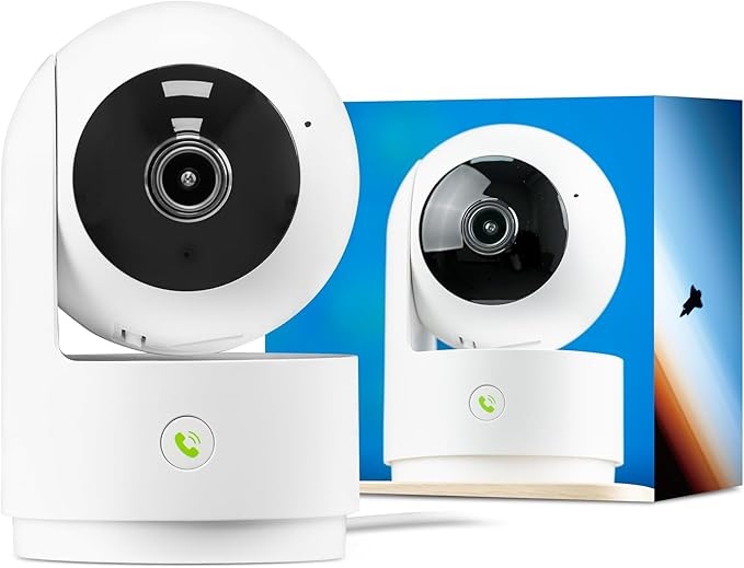 Vicohome 2K Indoor Security Camera, 5GHz Wi-Fi, Plug-in, 24/7 Recording, AI Tracking, Pet Baby Monitor, 360° View Pan/Tilt, 2-Way Audio, Night Vision, Easy to Setup, Audible Alarm,180 Days Care Plan