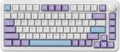 FIRSTBLOOD ONLY GAME. AK820 Max Wired 75% Mechanical Keyboard, Magnetic Switch, Hot-Swappable Gasket-Mounted Gaming Keyboard, 81 PBT Keycaps, Multimedia Keys Knob, RGB Backlit, Purple