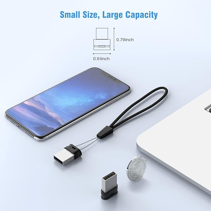 K&ZZ Flash Drive 16GB USB 2.0 Memory Stick Low Profile Thumb Drive 5 Pack Mini Flash Drives with Lanyard Jump Drive Zip Drive
