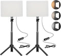 2 Pack LED Photo Lighting kit with Stand 2800-6500K Dimmable Photoshoot Lights for Product Photography,12" Background Lights for Streaming,Video Recording, Food Picture,Content Creators