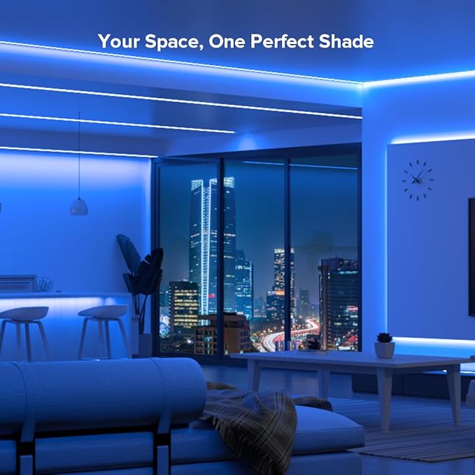 BTF-LIGHTING FCOB COB FOB LED Strip Lights 5V USB Powered 6.56FT 640LEDs Blue Color 8mm Width Dimmable CRI 90+ with 3M Tape Flexible High Density for 3D Printer TV Backlight PC DIY Decor