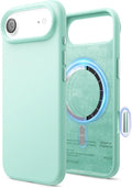 elago for iPhone Air Case, Premium Magnetic Silicone Case, Compatible with MagSafe, Liquid Silicone Material, Protective Cover, Shockproof, Slim Phone, 6.5 inch (Aqua Sky)
