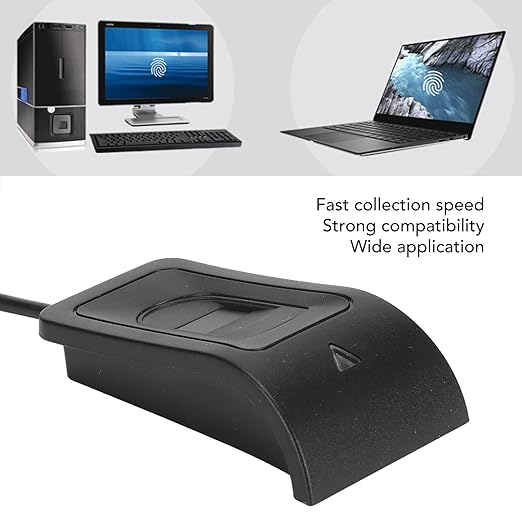 Fingerprint Reader, Fingerprint Reader Keyboard with Fingerprint Reader USB, Fingerprint Scanner USB Fingerprint Reader Compact Structure for Computer
