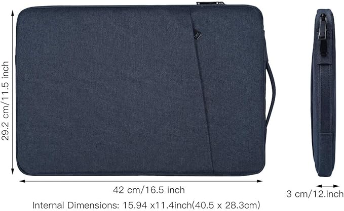 Waterproof Graphics Drawing Artists Tablet Sleeve Bag Compatible with Huion KAMVAS Pro 13 GT-133, XP-Pen Artist 12/13 Pro/14 Carrying Case(Navy Blue)