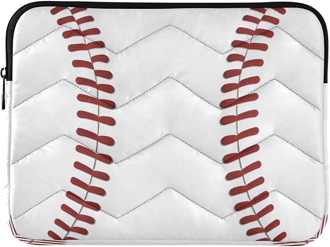 Baseball Print Laptop Sleeve 15-16 Inch Laptop Sleeve Bag, Shockproof Laptop Case Tablet Liner Pouch