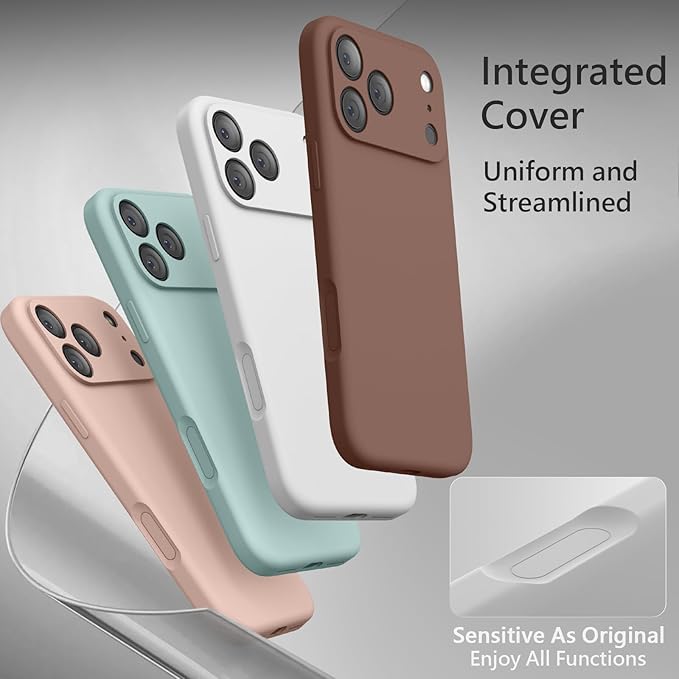 FireNova Magnetic for iPhone 17 Pro Case, Compatible with MagSafe, [Integrated Silicone Camera Control Button] [Camera Protection] Anti-Scratch Microfiber Lining Phone Case, 6.3", White